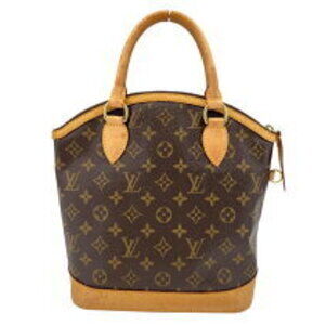 Louis Vuitton Canvas Handbag Brown Monogram Lockit
